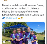 Herts School Games Finals – Ultimate Frisbee, 08.07.22
