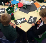 Nursery playing in snow, Feb 2020