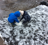 Nursery playing in snow, Feb 2020