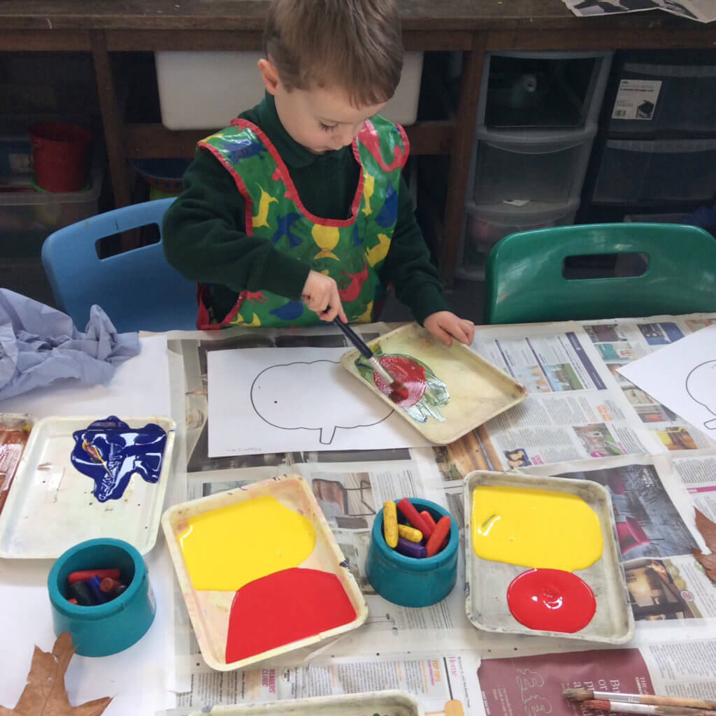 boy painting